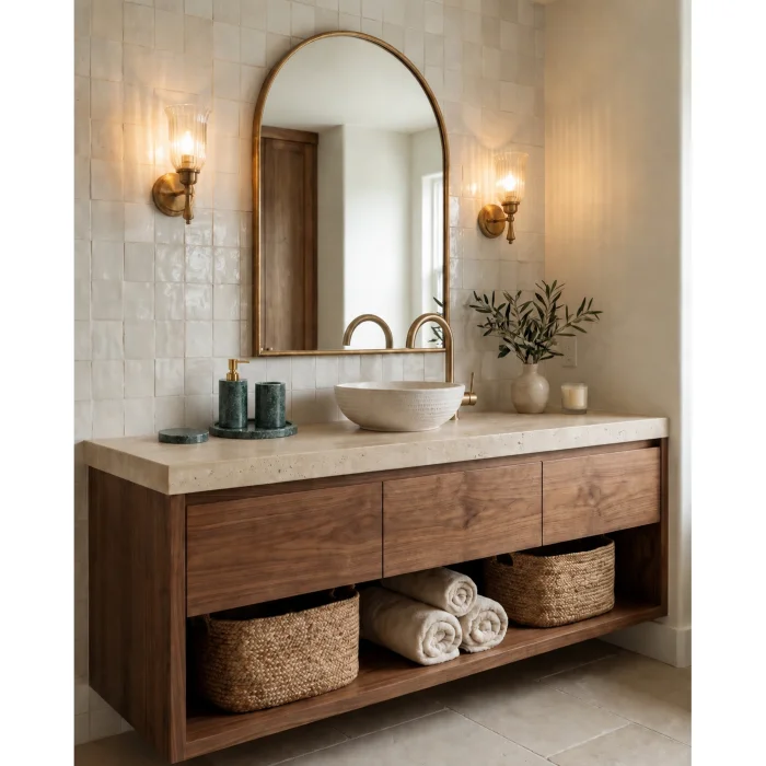 Green Marble 4-Piece Bathroom Set - 2