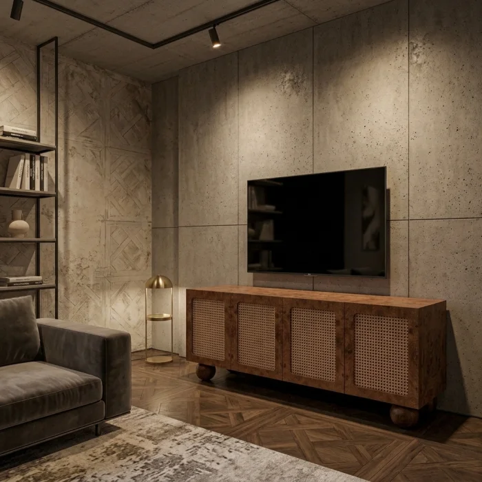 Mora Rattan TV Unit - 3