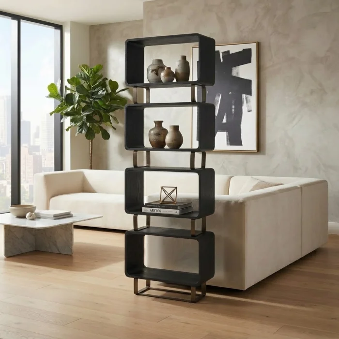 Nexus Black Oak Bookshelf - 2
