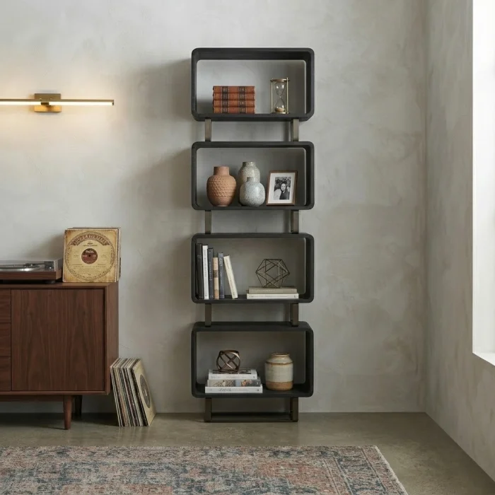 Nexus Black Oak Bookshelf - 3
