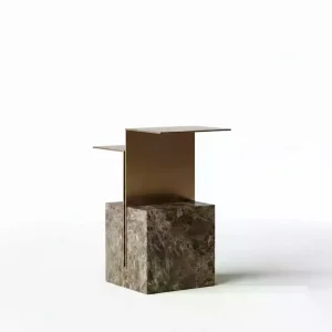 Vapor Travertine Side Table - 1