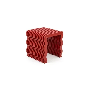 Wave Wavy Wooden Side Table - 1