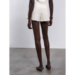 Jora Fringed Textured Shorts - 2