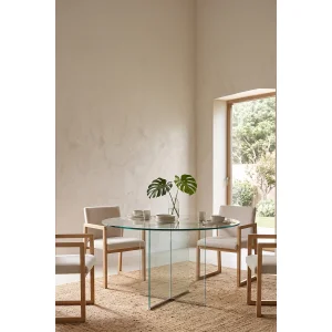 Eros Tempered Glass Dining Table - 2
