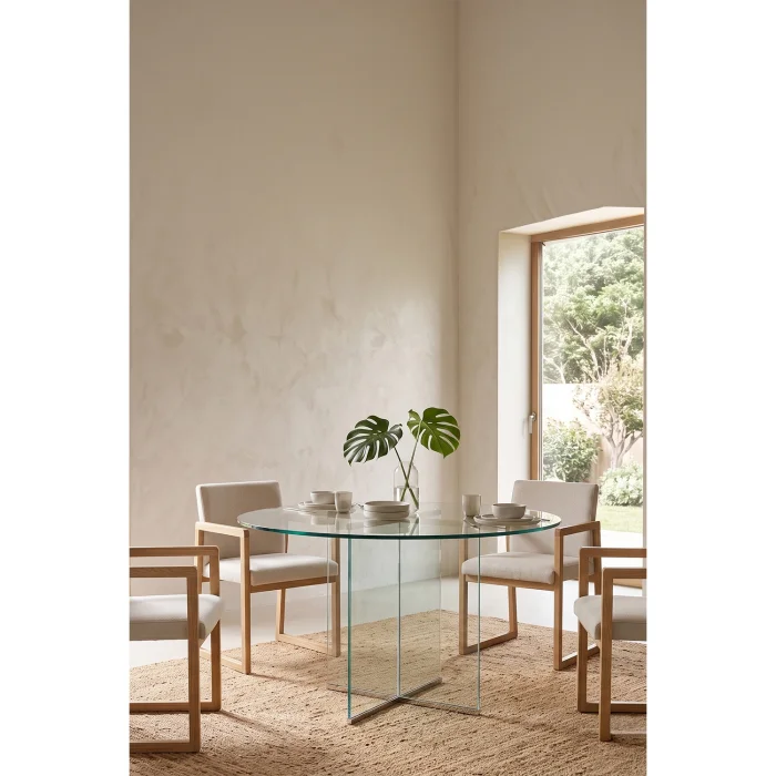 Eros Tempered Glass Dining Table - 2