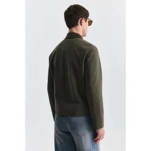 Regular Fit Coat with Ornamental Metal Buttons - 5