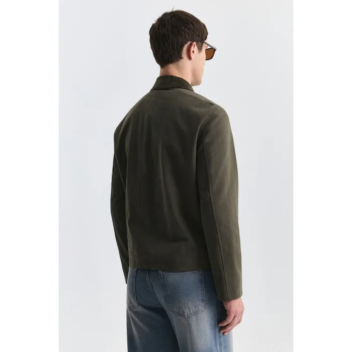 Regular Fit Coat with Ornamental Metal Buttons - 5