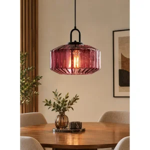 Selen Amethyst Glass Pendant Light - 1