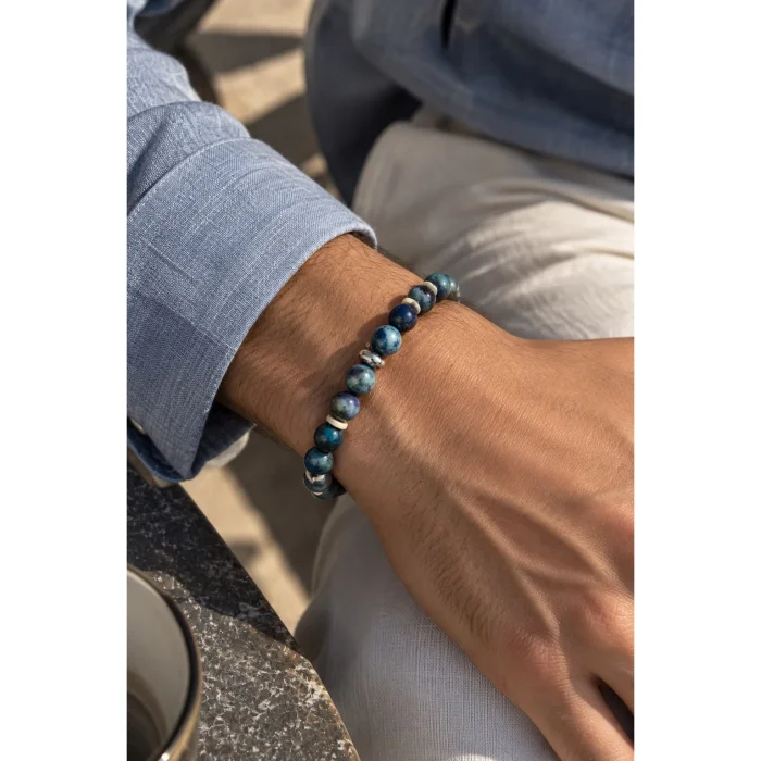Natura Azurite Natural Stone Handmade Bracelet - 3