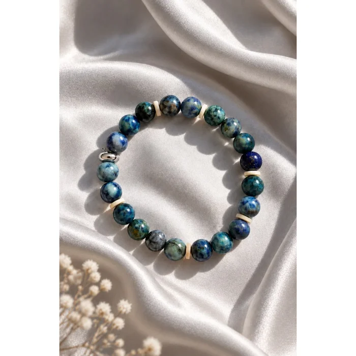 Natura Azurite Natural Stone Handmade Bracelet - 2