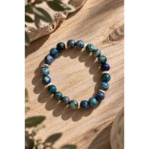 Natura Azurite Natural Stone Handmade Bracelet - 4