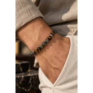 Labradorite & Tiger's Eye Handmade Bracelet - 2