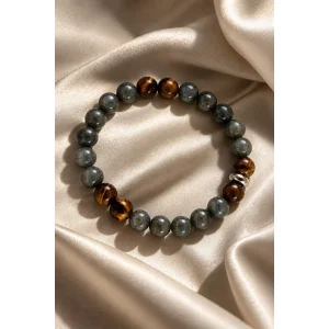 Labradorite & Tiger's Eye Handmade Bracelet - 3