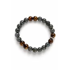 Labradorite & Tiger's Eye Handmade Bracelet - 1