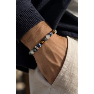 Labradorite, Moonstone & Tiger's Eye Handmade Bracelet - 2