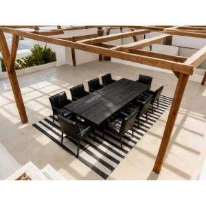 Koben Black Solid Oak Dining & Meeting Table - 7