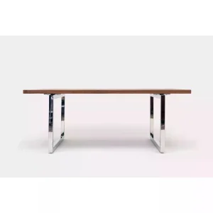 Stern Solid Walnut Dining & Meeting Table with Metal Legs - 3