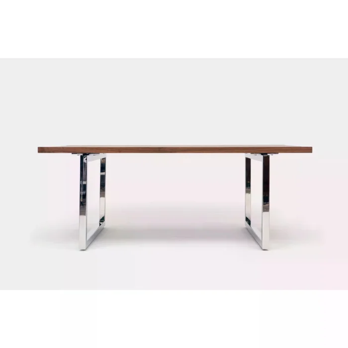 Stern Solid Walnut Dining & Meeting Table with Metal Legs - 3