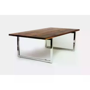 Stern Solid Walnut Dining & Meeting Table with Metal Legs - 2
