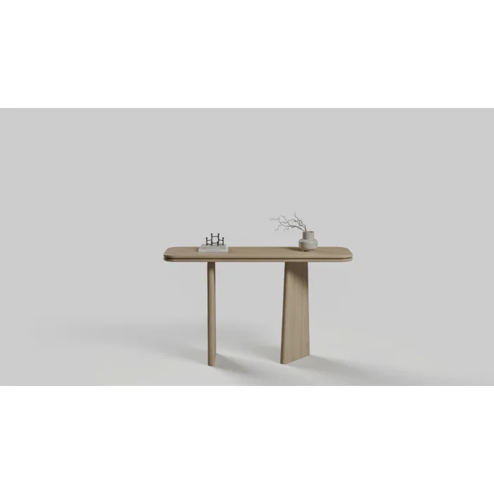Atelier Noir Entry Solid Wood Console Table - 2
