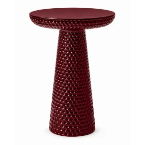 Bubble Textured Bordo Side Table - 1