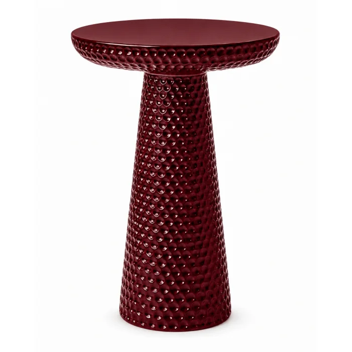 Bubble Textured Bordo Side Table - 1