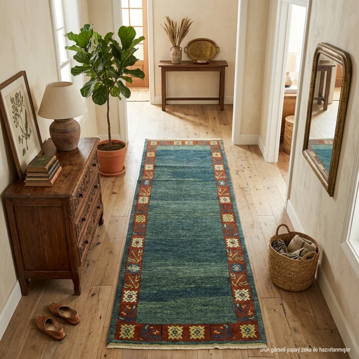 Solar Hand-Woven Abrash Runner Rug - 3