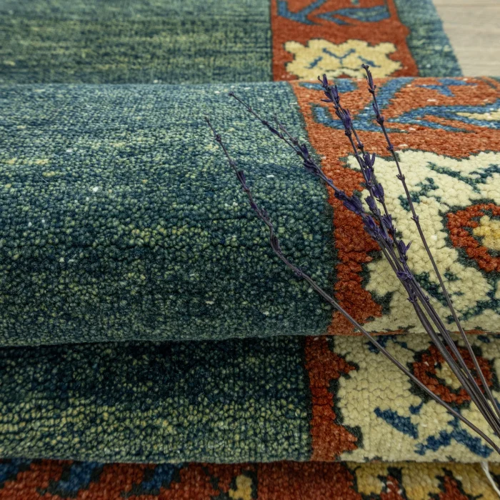 Solar Hand-Woven Abrash Runner Rug - 7