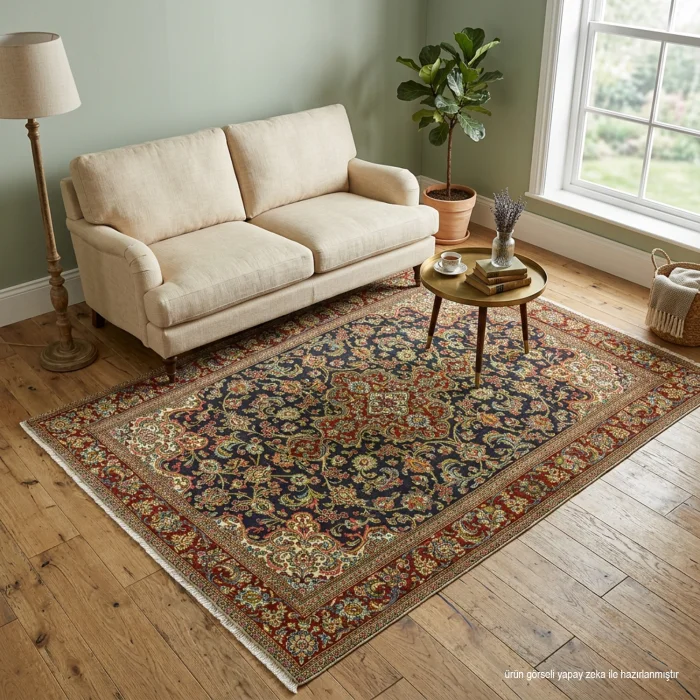 Zerin Floral Hand-Knotted Rug 137x195 Cm - 3