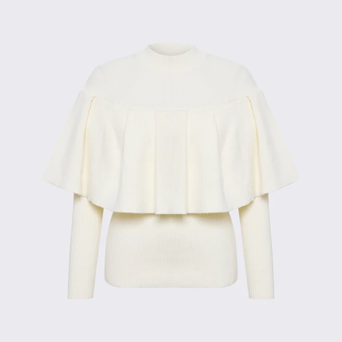 Sophie Ecru Ruffle Blouse - 3