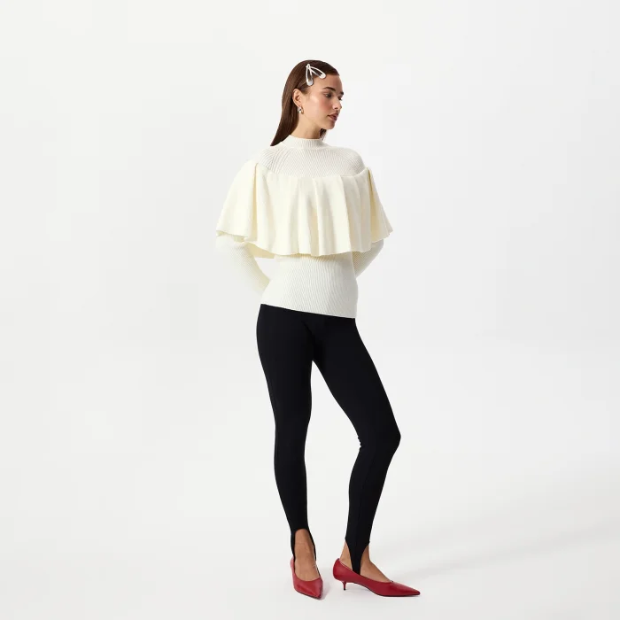 Sophie Ecru Ruffle Blouse - 2