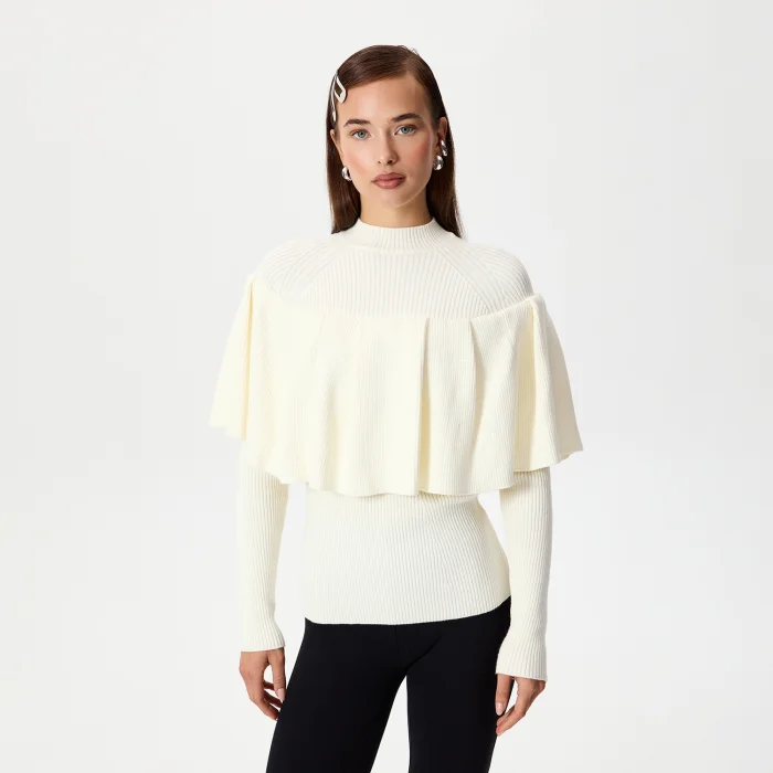 Sophie Ecru Ruffle Blouse - 5