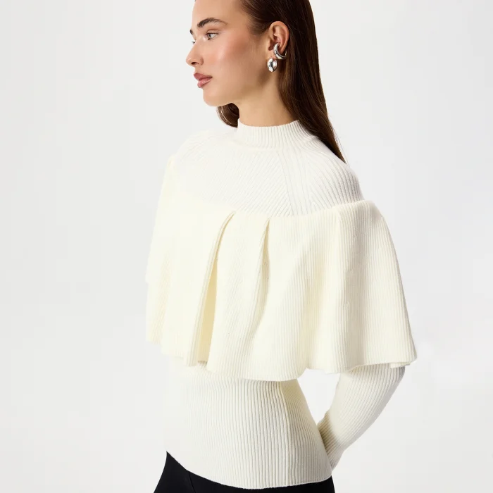 Sophie Ecru Ruffle Blouse - 6