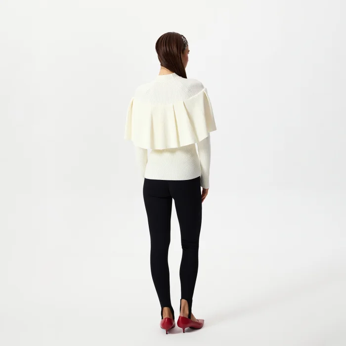 Sophie Ecru Ruffle Blouse - 4