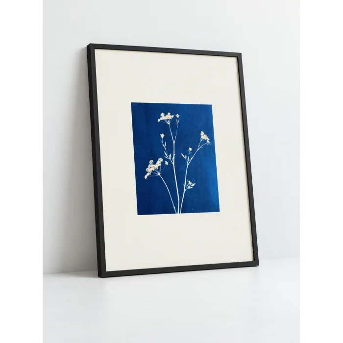 Indigo Stillness Çerçeveli Art Print Tablo - 2