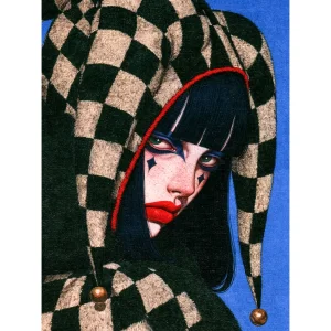 The Quiet Jester Art Print Tablo - 1