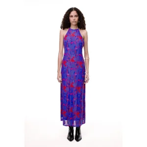 #404.blush Glitch Purple Maxi Dress - 1