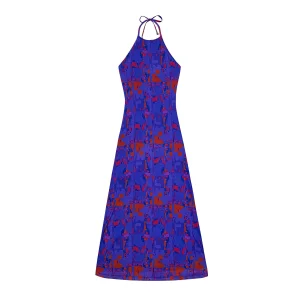 #404.blush Glitch Purple Maxi Dress - 6