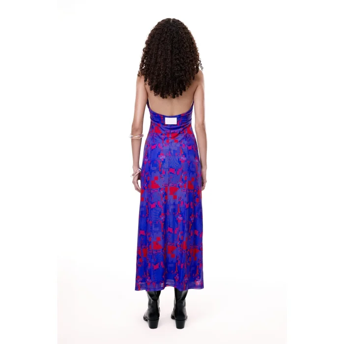 #404.blush Glitch Purple Maxi Dress - 4