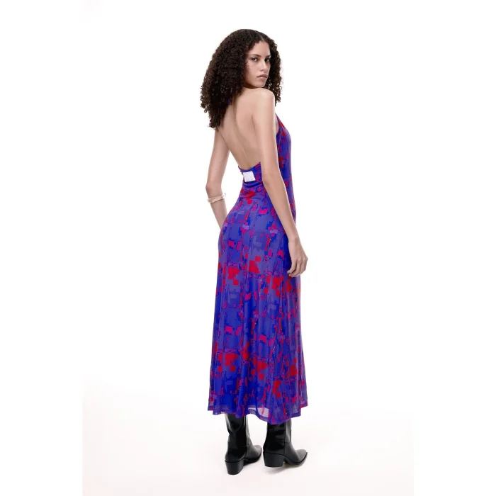 #404.blush Glitch Purple Maxi Dress - 5