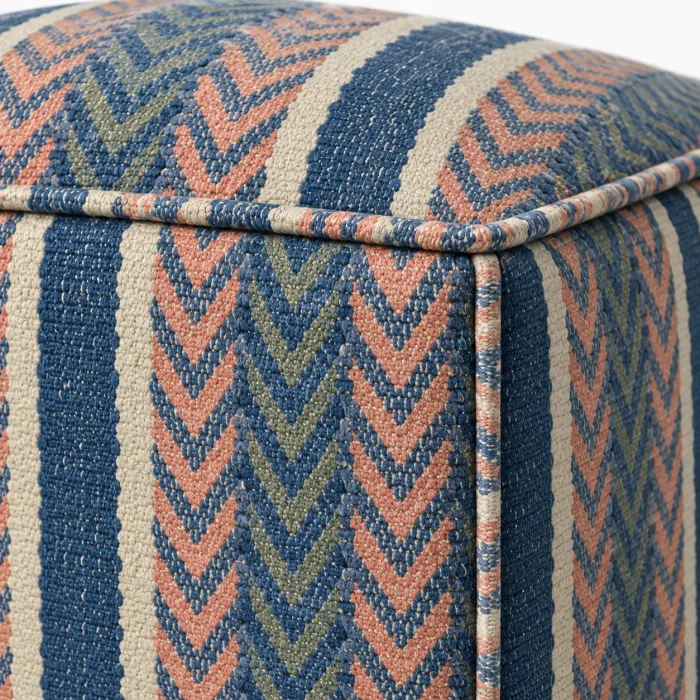 Cambria Woven Wool Pouf - 4