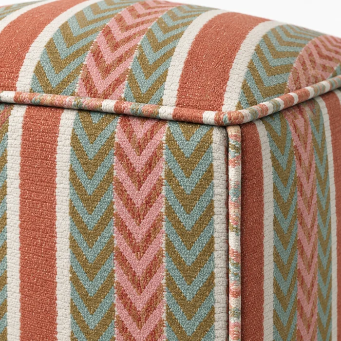 Cambria Woven Wool Pouf - 3
