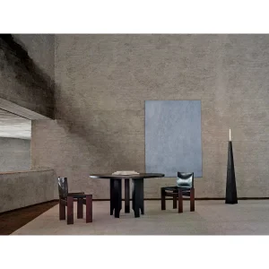 Maelo Round Solid Wood Dining Table - 3