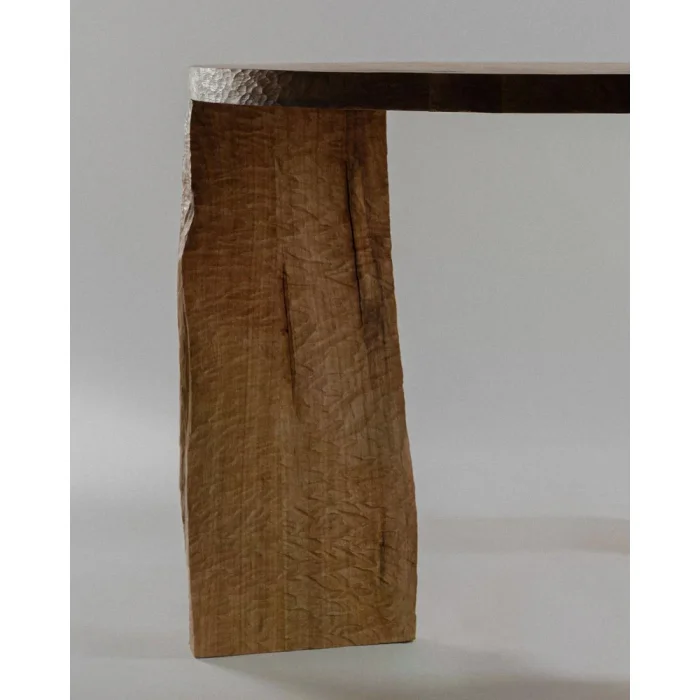 Rouka Solid Oak Round Dining Table - 4