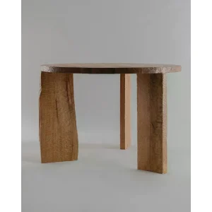 Rouka Solid Oak Round Dining Table - 1