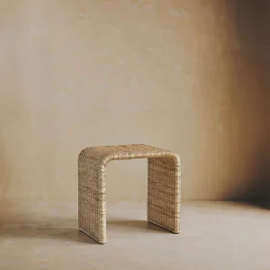 Flax Natural Rattan Side Table - 1