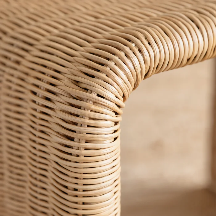 Flax Natural Rattan Side Table - 3