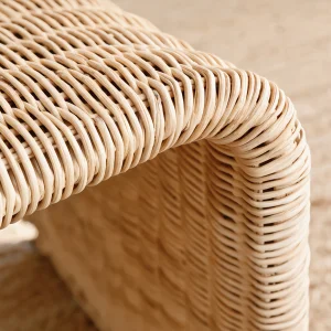Flax Natural Rattan Side Table - 4