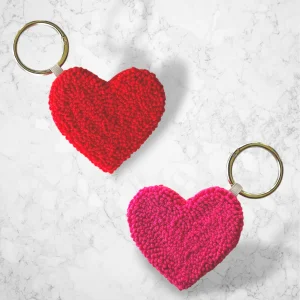 Duo Heart Bag Charm and Keychain - 1