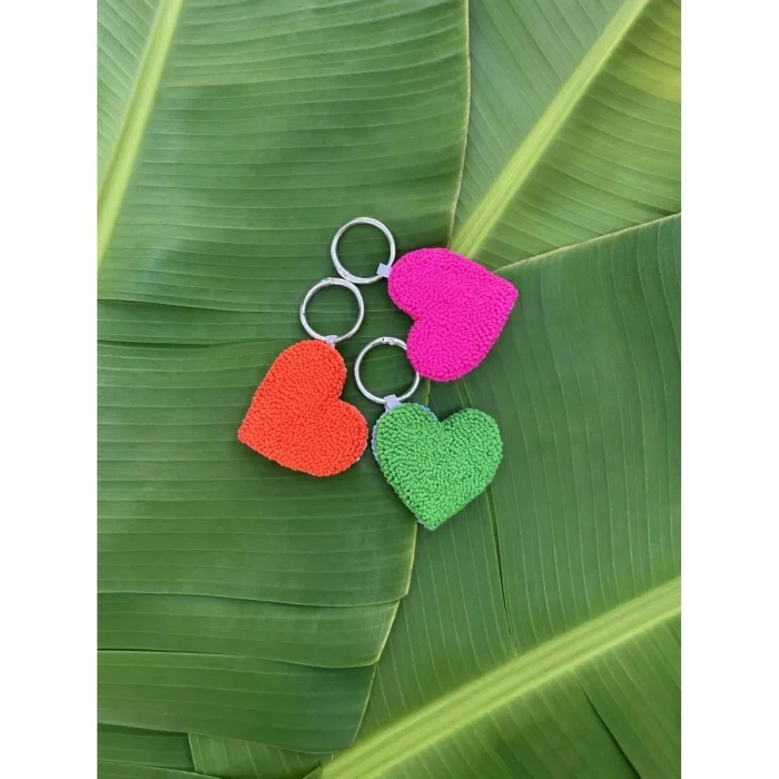 Duo Heart Bag Charm and Keychain - 2